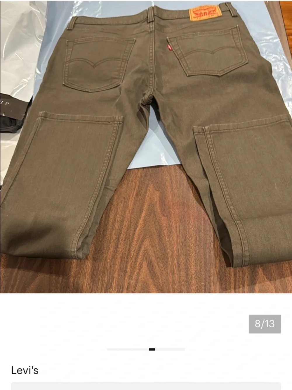 Levi's Men's Olive Cargo Work Pants